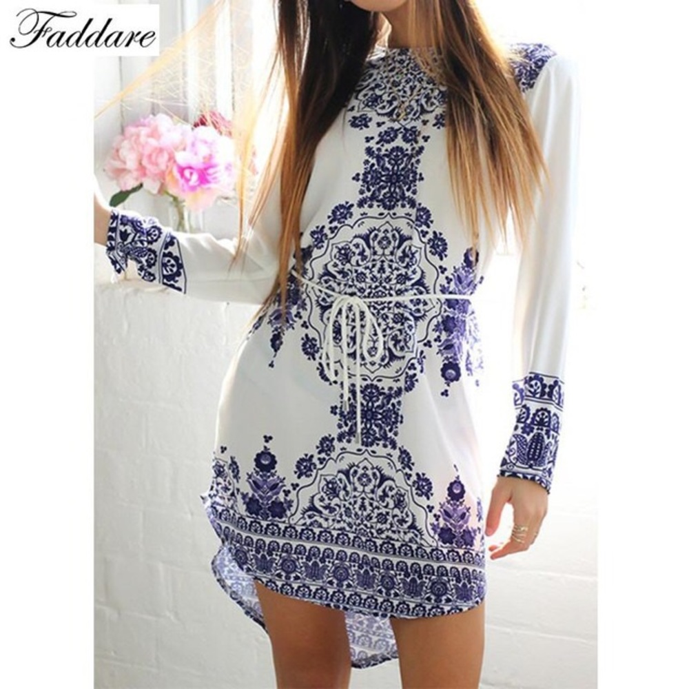 EUC porcelain pattern dress
